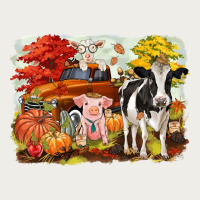 Fall Farm Animals Zipper Hoodie | Teevron