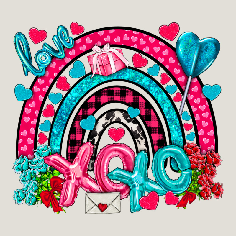 Xo Xo Rainbow Valentine Heavy Core Tee by NancyCooperArtShop | Teevron