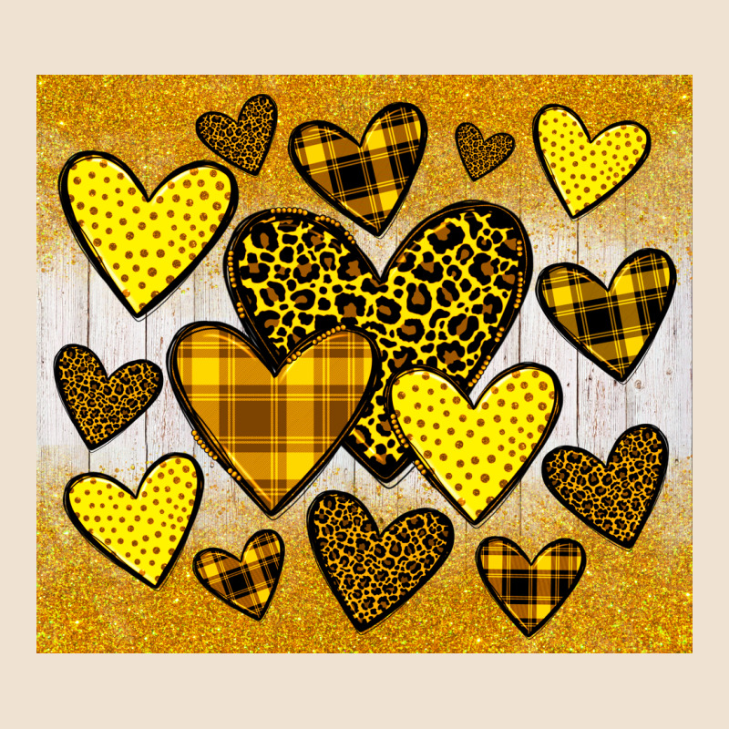 Yellow Hearts Urban Heavy Tee by JahusDesignShop | Teevron