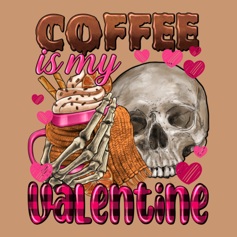 Coffee Is My Valentine Skull Heavyweight Hoodie by FaDigitalArtStudio | Teevron