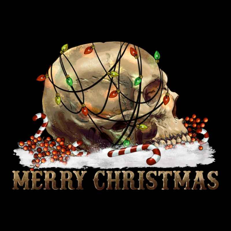 Merry Christmas Skull Ladies Tee by RanaPortraitStore | Teevron