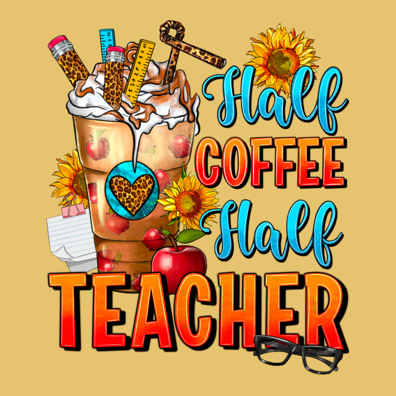 Half Coffee Half Teacher Premium Sweatshirt by FaDigitalArtStudio | Teevron