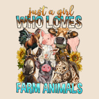 Just A Girl Who Loves Farm Animals Urban Heavy Tee | Teevron
