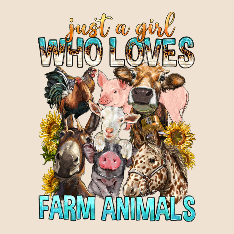 Just A Girl Who Loves Farm Animals Urban Heavy Tee by BundleAndBundleShop | Teevron