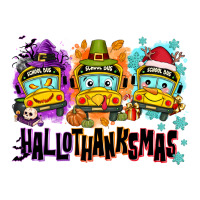 Happy Hallothanksmas School Bus Premium Tee | Teevron