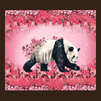 Panda With Sakura Blooms Heavy Core Tee | Teevron