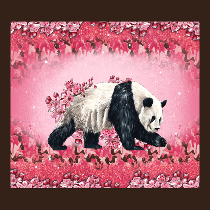 Panda With Sakura Blooms Heavy Core Tee by LillyAllenDesigns | Teevron