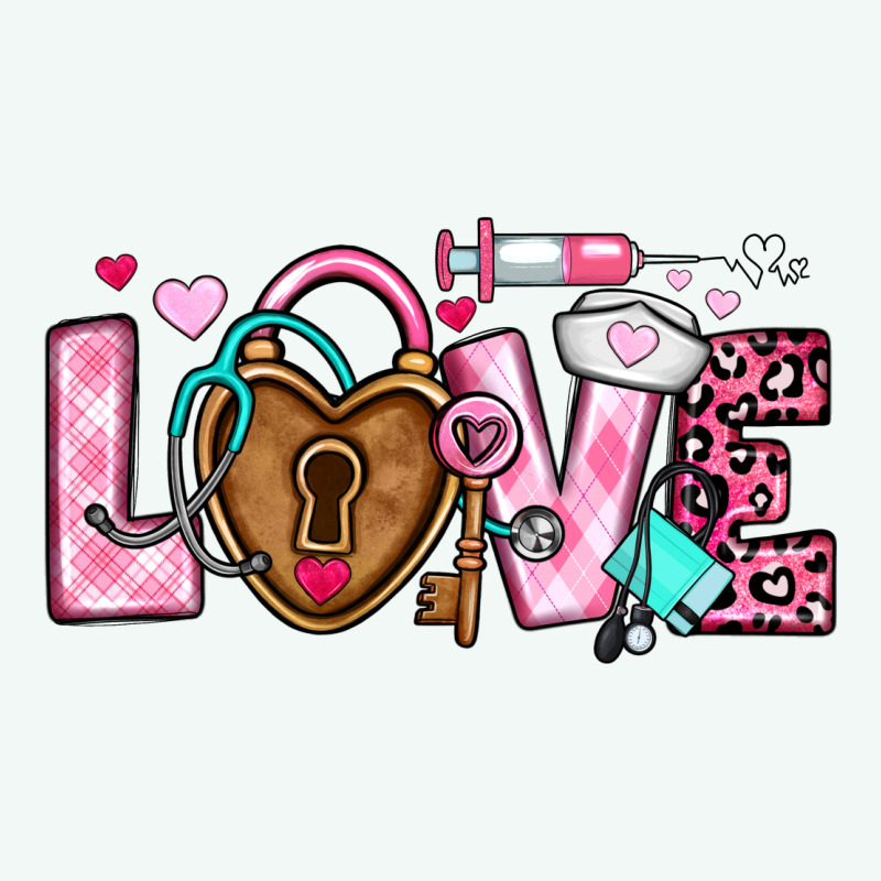 Love Valentines Day Nurse Premium Hoodie by OliviaCreatesArt | Teevron