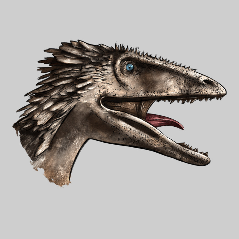 Deinonychus Face Premium Tee by LillyAllenDesigns | Teevron
