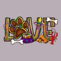 Mardi Gras Love Dog Paw Vintage Tee | Teevron