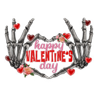 Happy Valentine's Day skeleton hands | Teevron