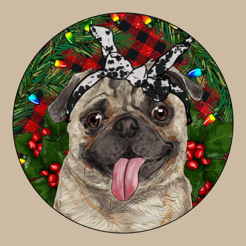 Christmas Pug With Buffalo Plaid Long Sleeve Tee by RanaPortraitStore | Teevron