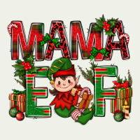Mama Elf With Gift Christmas Urban Heavy Tee | Teevron