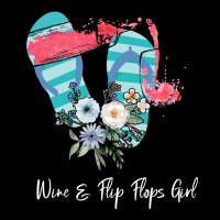 Wine Flip Flops Girl Heavyweight Sweatshirt | Teevron