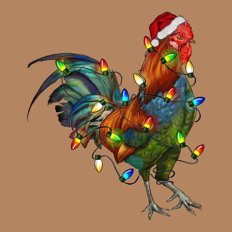 Christmas Lights Rooster Long Sleeve Tee by RanaPortraitStore | Teevron