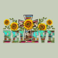 Western Believe Sunflowers Flowers Ladies Tee | Teevron