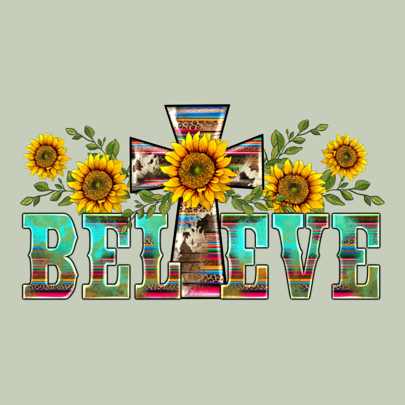 Western Believe Sunflowers Flowers Ladies Tee by BarkalooDesign | Teevron