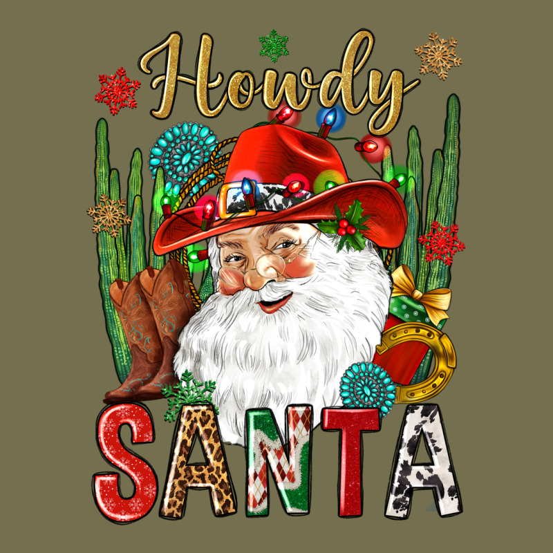 Howdy Santa Vintage Hoodie by NancyCooperArtShop | Teevron