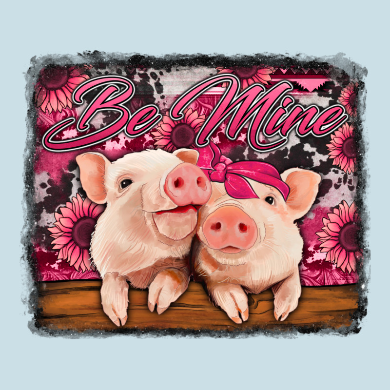 Be Mine Valentine's Day Pigs Ladies Tee by Jasminsmagicworld | Teevron