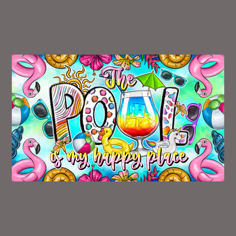 The Pool Is My Happy Place Urban Hoodie by CowhideDigitalArt | Teevron