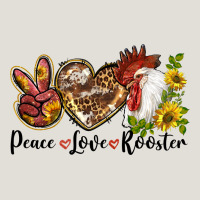 Peace Love Rooster With Sunflower Heavy Core Tee | Teevron