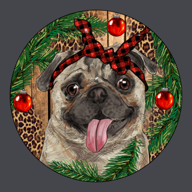 Christmas Pug With Leopard Long Sleeve Tee by RanaPortraitStore | Teevron