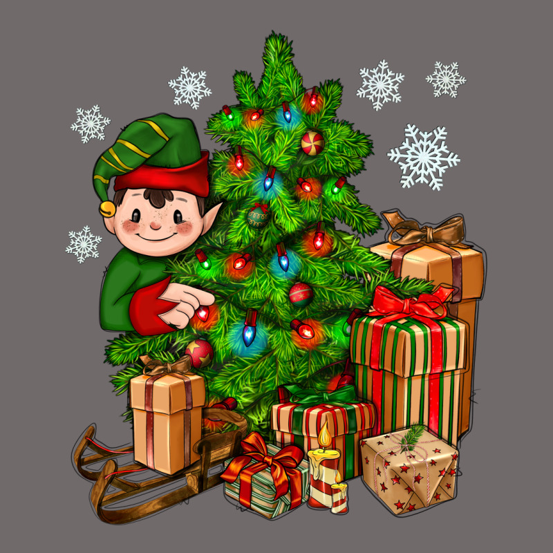 Christmas Elf With Gift Urban Heavy Tee by BundleAndBundleShop | Teevron
