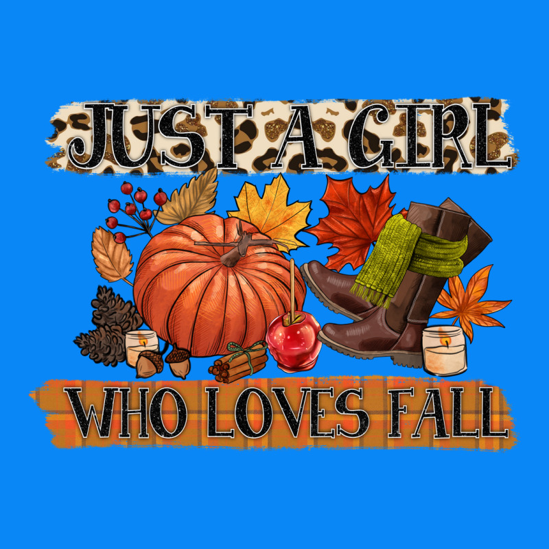 Just A Girl Who Loves Fall Zipper Hoodie by CowGirlArtShop | Teevron