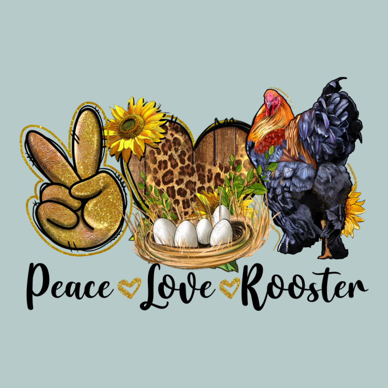Peace Love Rooster Heavy Core Tee by LillyAllenDesigns | Teevron