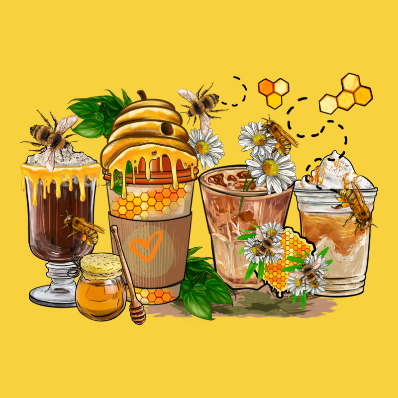 Honey Bee Coffee Cups Premium Sweatshirt by FaDigitalArtStudio | Teevron