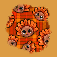 Thanksgiving Turkey With Tartan Patch Urban Heavy Tee | Teevron