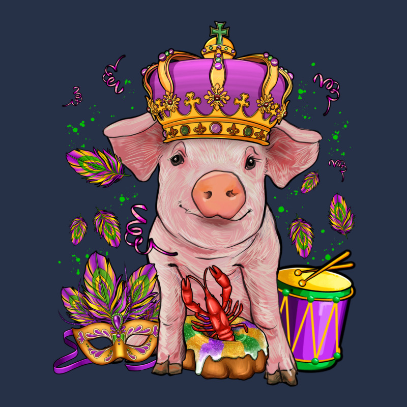 Mardi Gras Pig Premium Hoodie by OliviaCreatesArt | Teevron