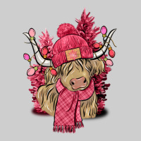 Pink Winter Long Haired Cow Premium Tee | Teevron