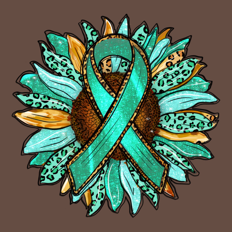 Ovarian Liver Cancer Awareness Sunflower Long Sleeve Tee by RanaPortraitStore | Teevron