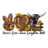 Peace Love Texas Longhorn Bull | Teevron