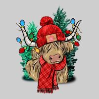 Red Christmas Long Haired Cow Premium Tee | Teevron