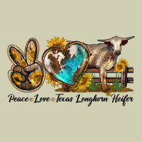 Peace Love Longhorn Heifer Heavy Core Tee | Teevron