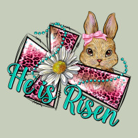 He Is Risen Cross Rabbit Ladies Tee | Teevron