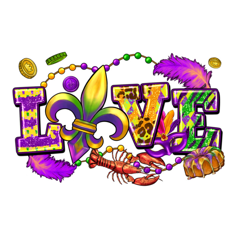 Love Mardi Gras Premium Sweatshirt by FaDigitalArtStudio | Teevron