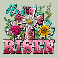 He Is Risen Cross Easter Ladies Tee | Teevron