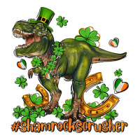shamrockscrusher t rex and horseshoe | Teevron