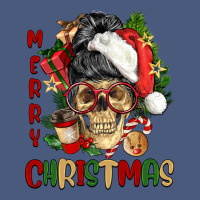 Merry Christmas Skeleton Messy Bun Vintage Hoodie | Teevron