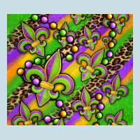 Mardi Gras Carnival Fleur De Lis Ladies Tee | Teevron