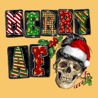 Merry Af Skeleton Messy Bun Vintage Hoodie | Teevron