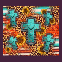 Turquoise Cross Pattern Premium Tee | Teevron