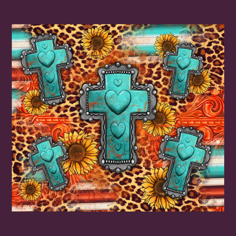 Turquoise Cross Pattern Premium Tee by Jasminsmagicworld | Teevron