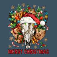 Merry Christmas With Bull Skull Urban Heavy Tee | Teevron