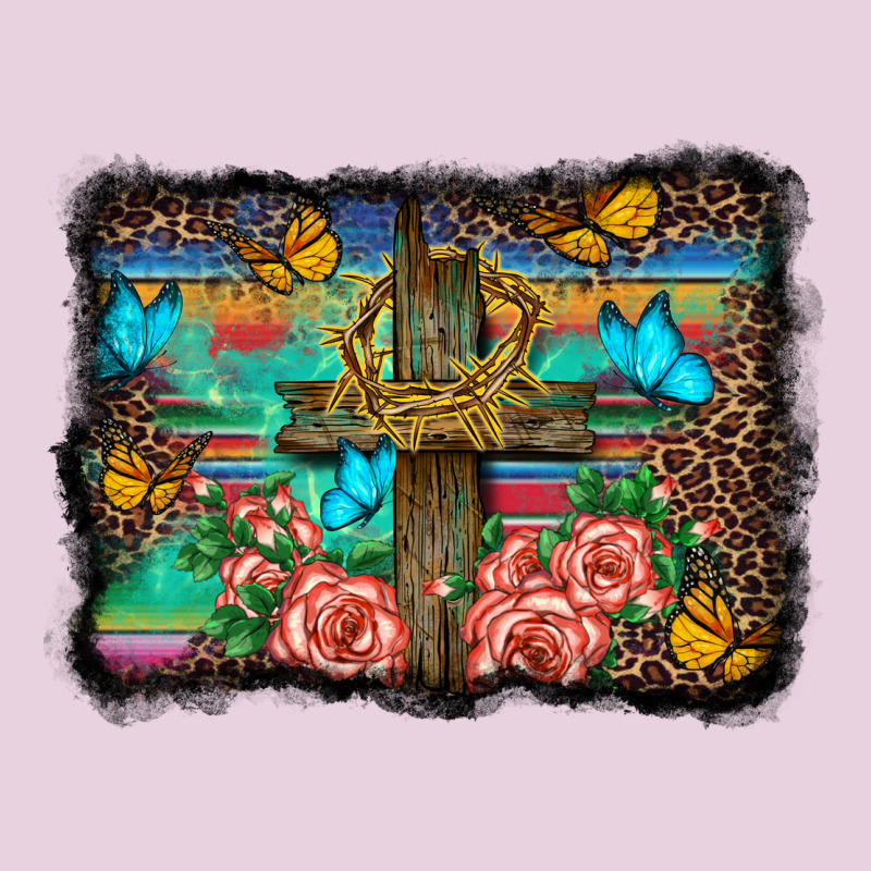 Wooden Cross Background Ladies Tee by BarkalooDesign | Teevron