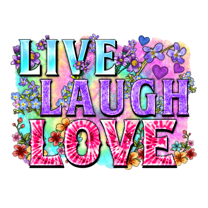 Live Laugh Love Hippie Valentine's Day Heavyweight Hoodie by FaDigitalArtStudio | Teevron
