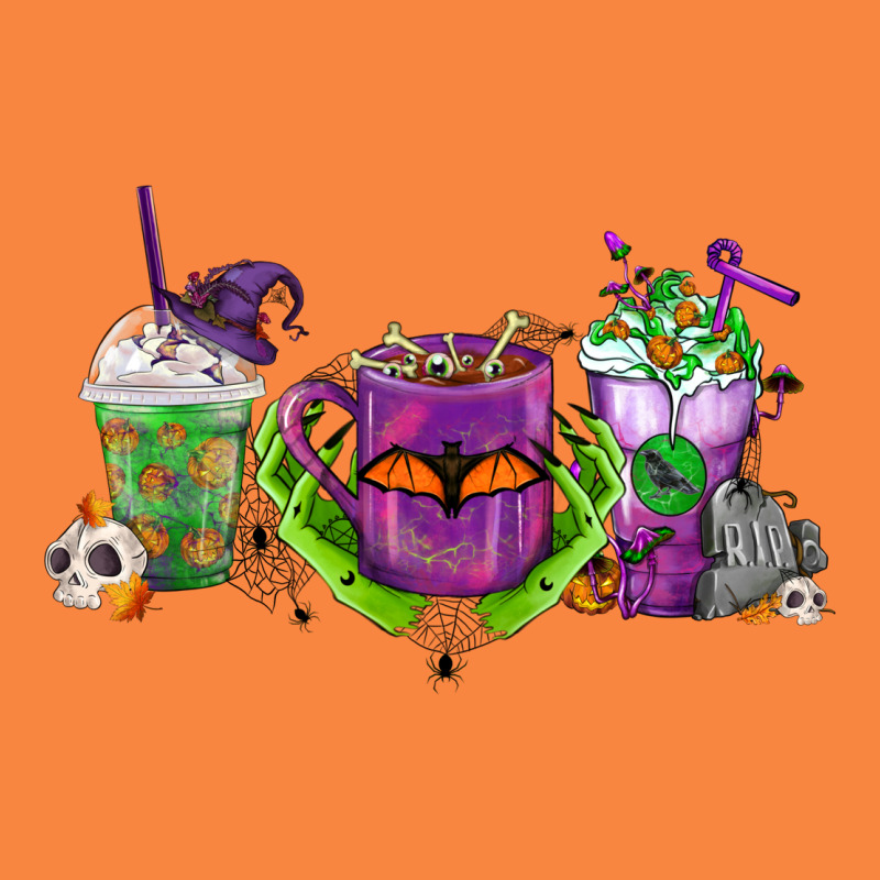 Halloween Coffee Cups Premium Sweatshirt by FaDigitalArtStudio | Teevron